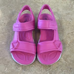 EUC Sketchers S Lights waterproof sandals girls size 1